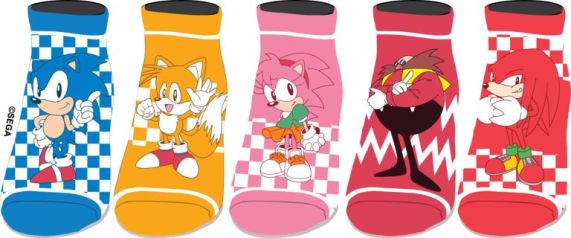 Sonic the Hedgehog 5pk Socks