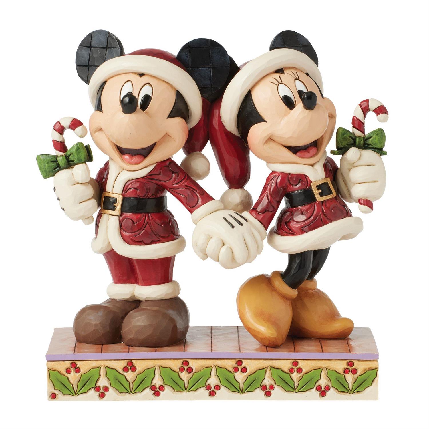 Disney Mickey & Minnie Mouse - "Candy Cane Christmas" Jim Shore