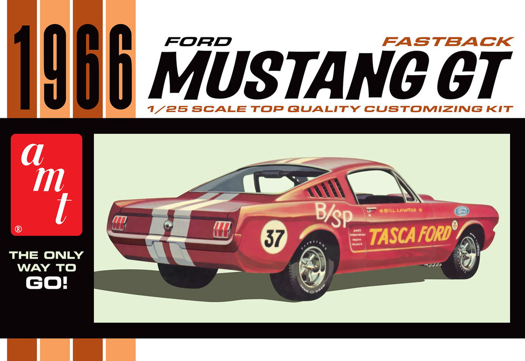 AMT 1966 Ford Mustang Fastback 2+2 1:25 Plastic Model Kit