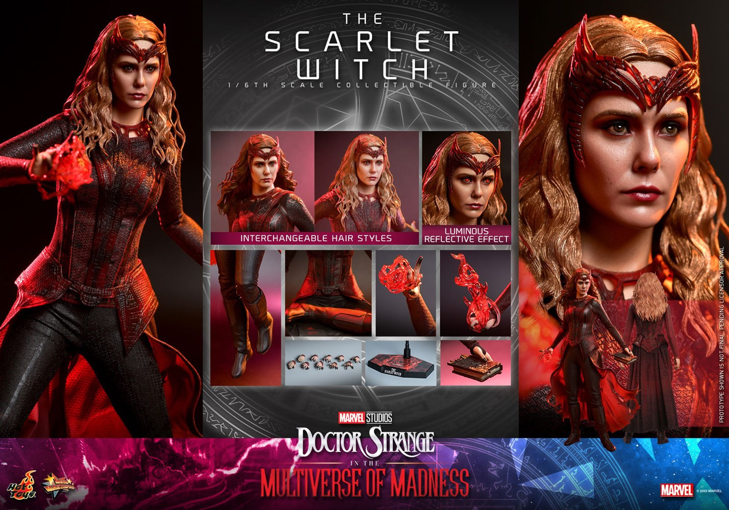 Hot Toys Dr Strange Multiverse of Madness Scarlet Witch 1:6 Scale Figure