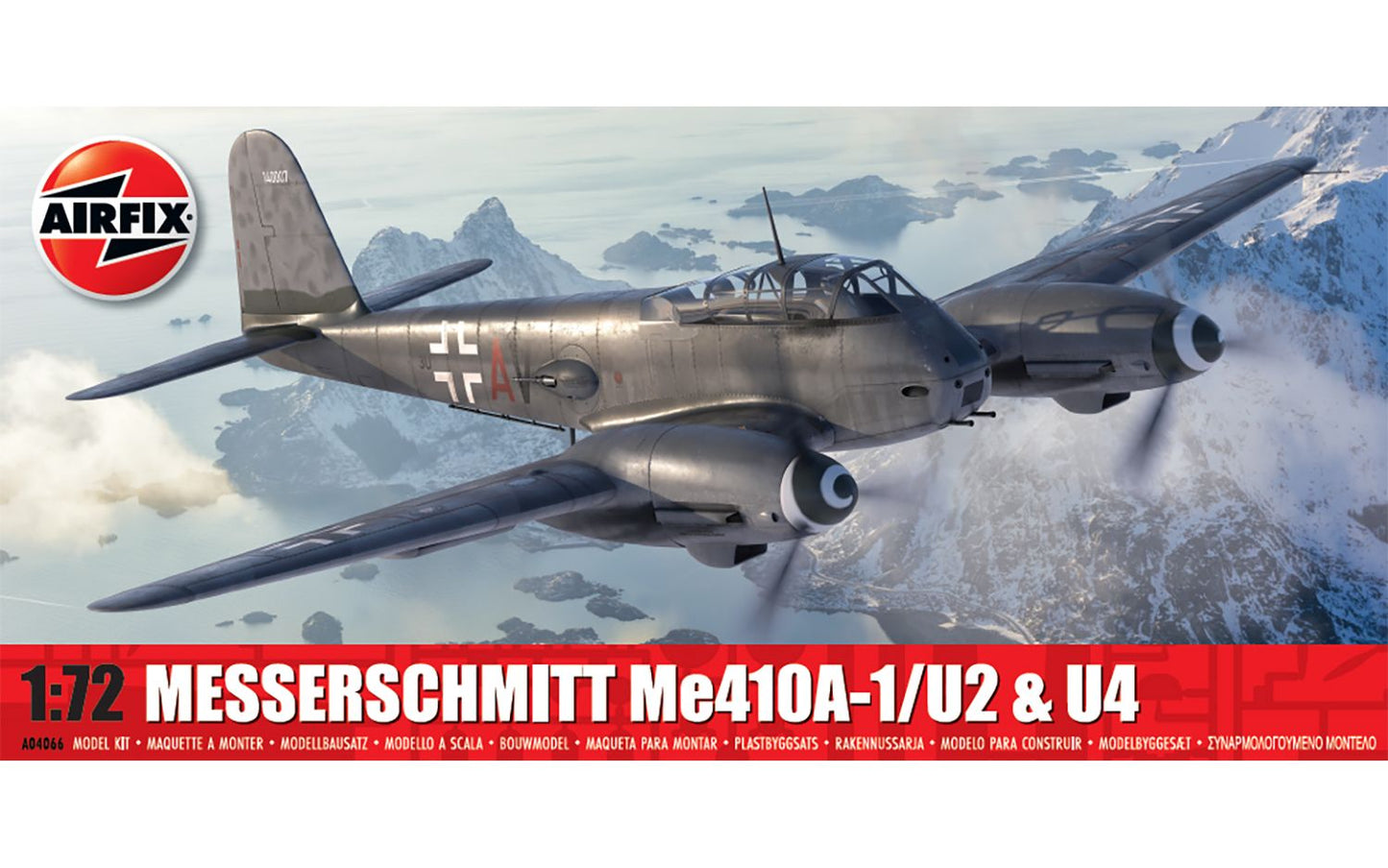 Airfix Messerschmitt Me410A-1/U2 & U4 1:72 Scale Plastic Model Kit