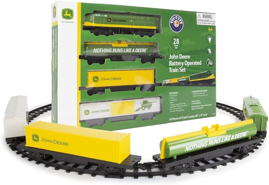 Lionel John Deere Mini Battery Train Set