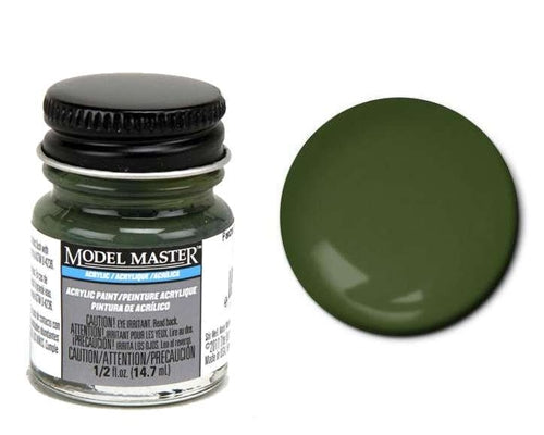 Testors Model Master 4862 0.5OZ Panzer Olivgrun RAL6003 Acrylic Paint