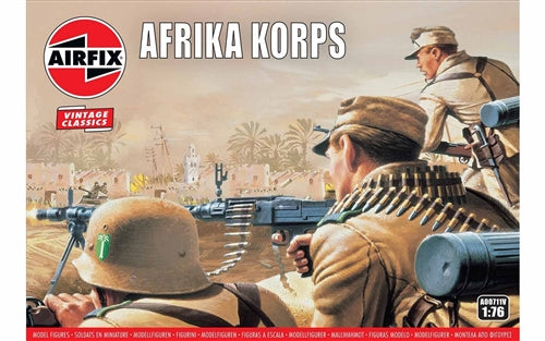 Airfix A00711V WWII Afrika Corps 1/76 Plastic Model Figures NIB