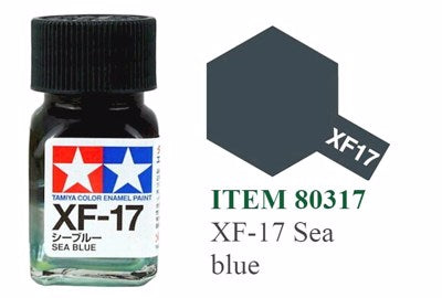 Tamiya Enamel EXF-17 Flat Sea Blue Mini Bottle 10mL (1/3oz)