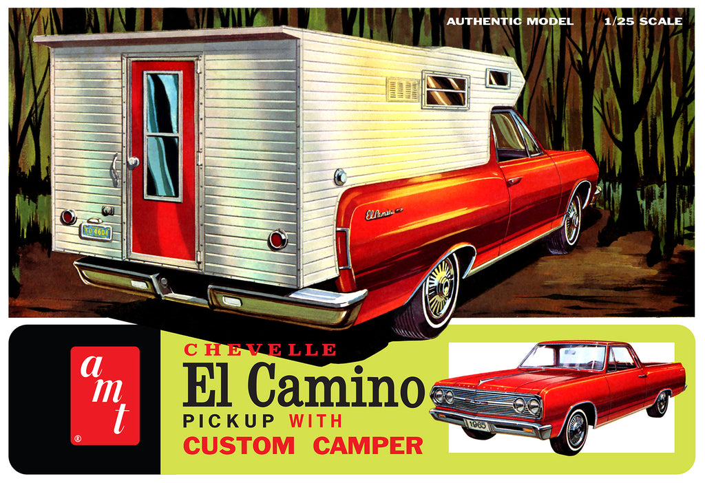 AMT 1965 Chevy El Camino w/Camper 1:25 Plastic Model Kit