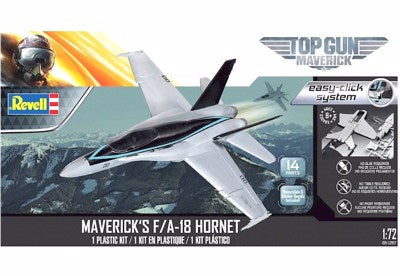 Revell Top Gun Maverick's F/A-18 Hornet 1:72 Easy Click Plastic Model Kit