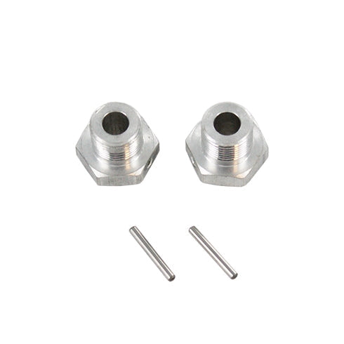 Redcat Racing BS809-007 Aluminum Wheel Hex w/ Pin (2pcs ea) (Silver)