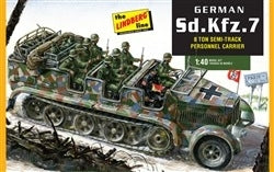 Lindberg HL416 German Sd. Kfz. 7 8-Ton Semi-Track Personnel Carrier 1/40 Scale Plastic Model Kit NIB