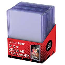 Ultra Pro Top Loader 3x4 25 Count Hard Sleeves