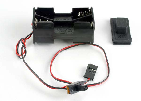 Traxxas Battery Holder With On/Off Switch/ Rubber On/Off Switch Cove