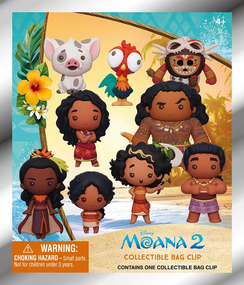 Disney Moana 2 Mystery 3D Foam Bag Clip