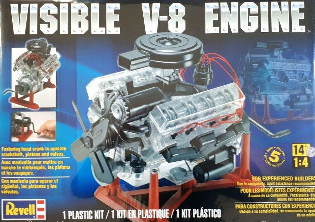 Revell Visible V-8 Engine 1:4 Plastic Model Kit