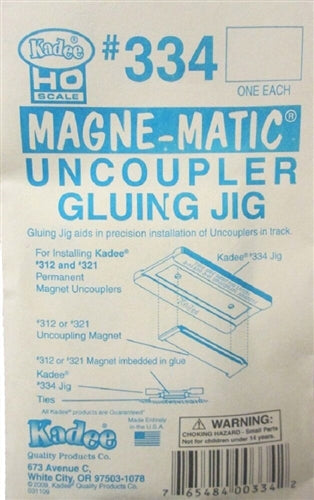 Kadee #334 Uncoupler Gluing Jig For Installing #380-312, 321 & 322 Uncouplers