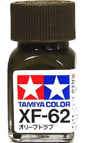 Tamiya Enamel EXF-62 Olive Drab Mini Bottle 10mL (1/3oz)