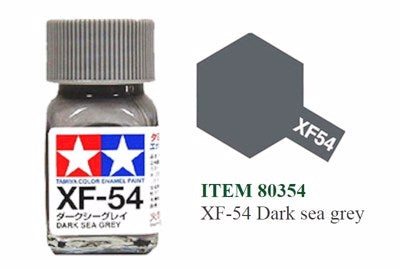 Tamiya Enamel EXF-54 Flat Dark Sea Grey Mini Bottle 10mL (1/3oz)