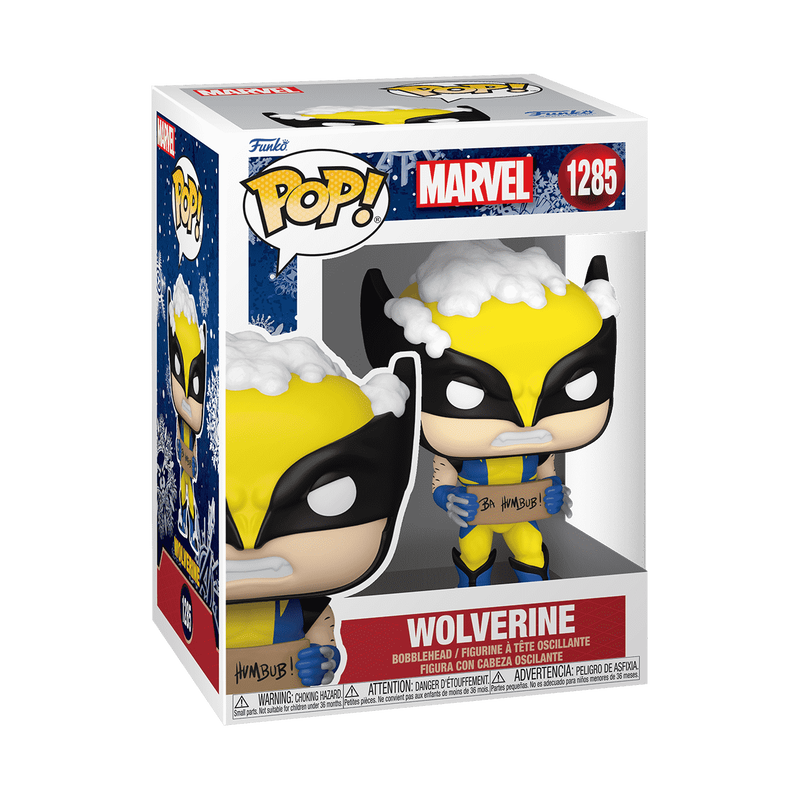 POP! Marvel Holiday - Wolverine with Bah Humbug Sign