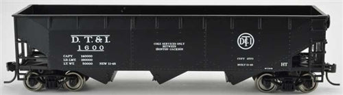 Bowser 42298 HO 70-Ton Offset Hopper Detroit, Toledo & Ironton DT&I DTI #1638 Black White NIB RTR