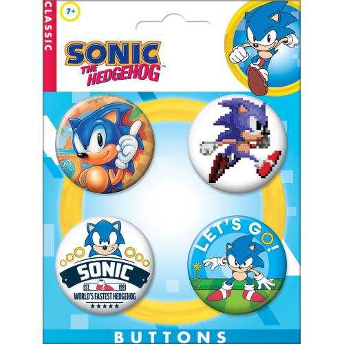 Sonic 4pc Button Set