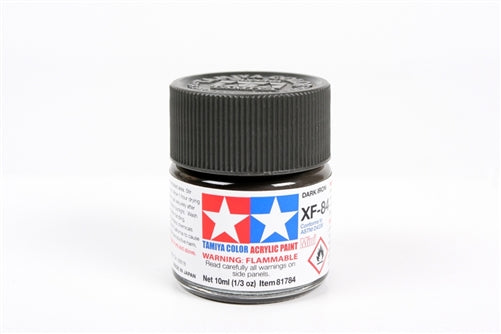 Tamiya Acrylic XF-84 Flat Dark Iron Mini Bottle 10mL (1/3oz)