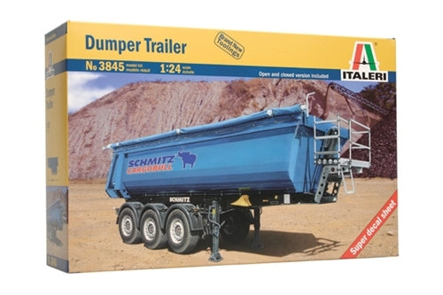 Italeri 3845 Dumper Trailer 1/24 Plastic Model Kit NIB