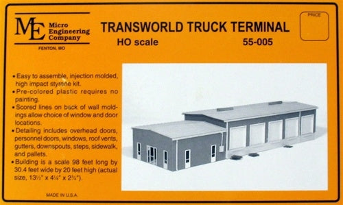 Micro Engineering 55-005 HO Transworld Truck Terminal KIT NIB