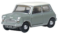 Oxford Diecast 1959 Austin Mini - Tweed Gray, Old English White