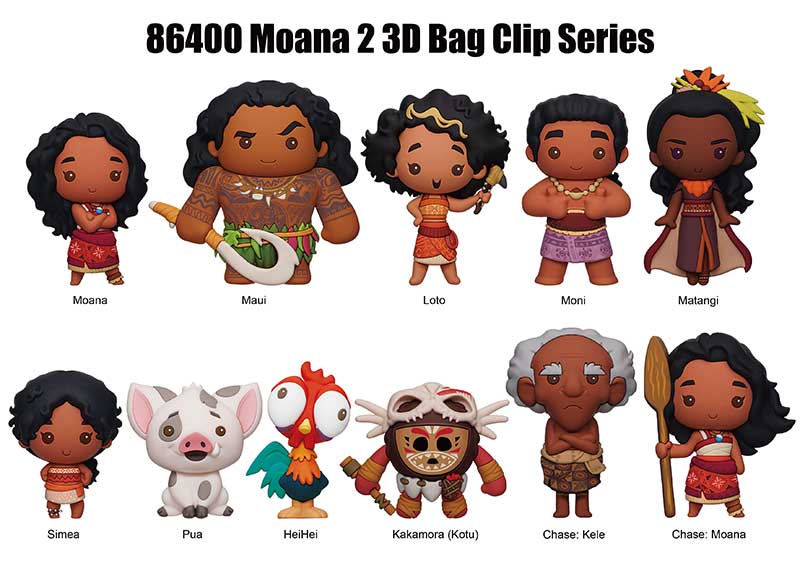 Disney Moana 2 Mystery 3D Foam Bag Clip