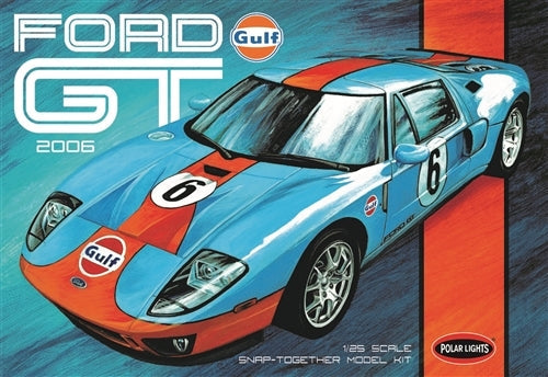 Polar Lights 955 Gulf 2006 Ford GT 1/25 Plastic Model Snap Kit NIB