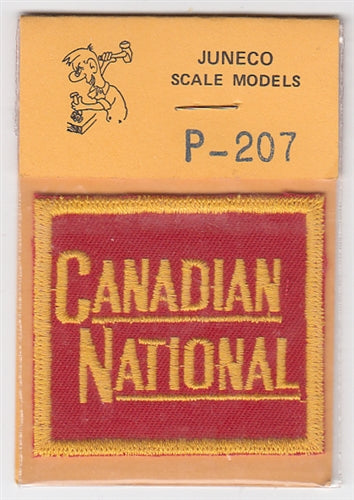 Juneco Scale Models P-207 Canadian National Patch