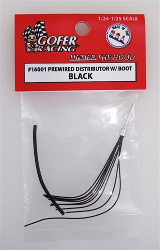 Gofer Racing 16001 Prewired Distributor With Boot Black 1/24 NIB