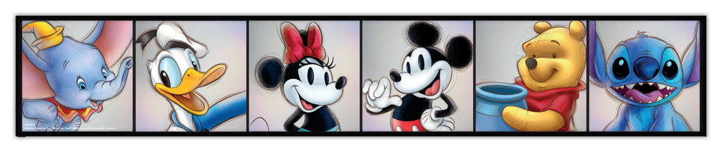 Disney 100th Sketch 36x6" Wood Wall Art