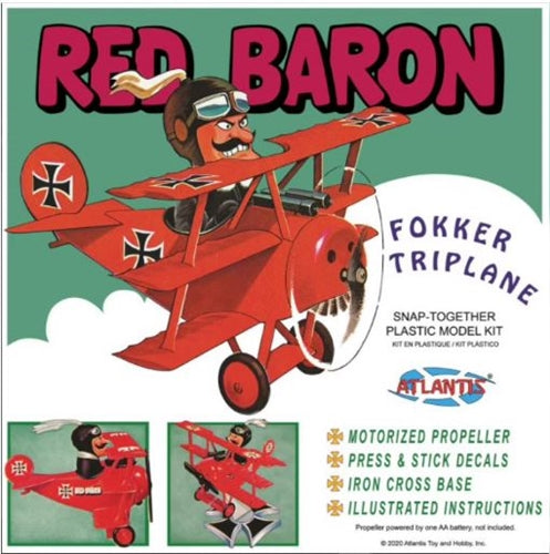 Atlantis M5903 Red Baron Fokker Triplane Plastic Model Kit NIB