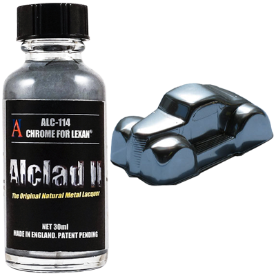 Alclad II 114 Chrome Lacquer for Lexan Paint 30mL NIB