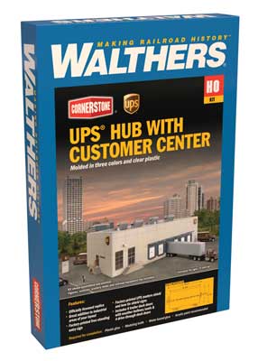 Walthers Cornerstone HO UPS Hub w/ Customer Center Kit