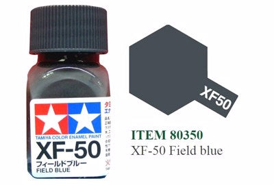 Tamiya Enamel EXF-50 Flat Field Blue Mini Bottle 10mL (1/3oz)