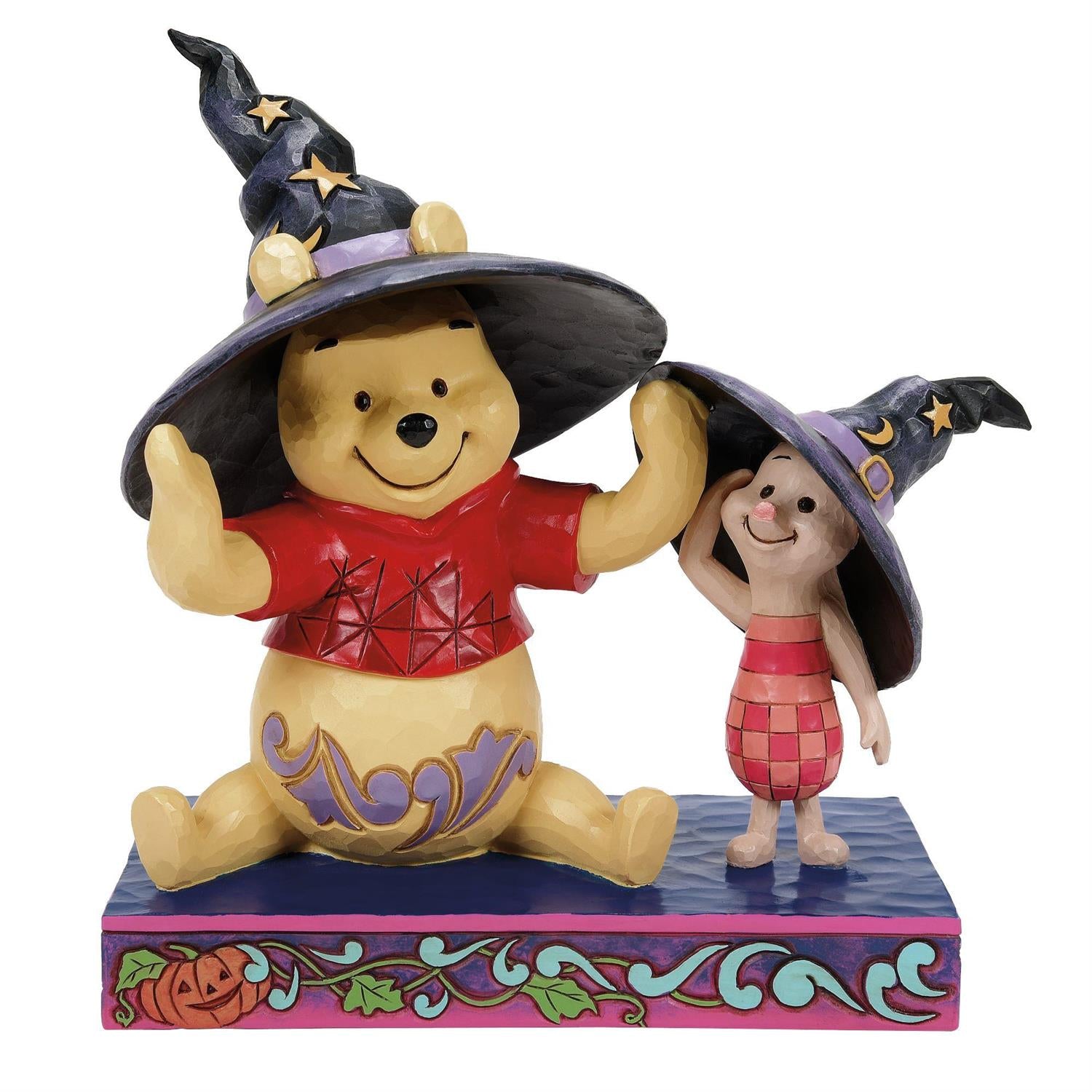Disney Winnie the Pooh - Pooh & Piglet Witch Hats "Winnie the Boo!" Jim Shore