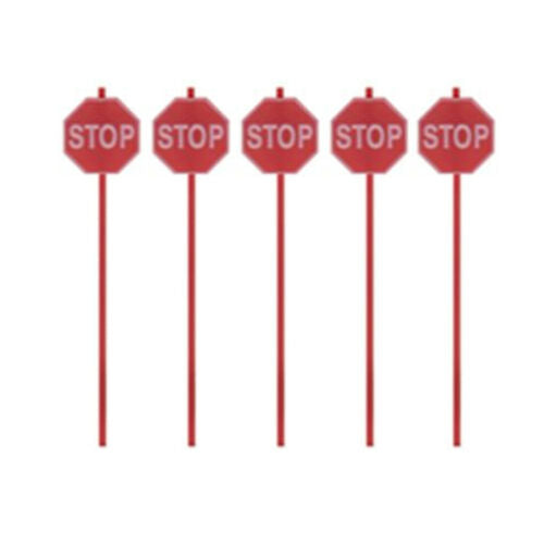 Tichy Train Group #8247 HO Modern Stop Signs Red Pkg of 15 NIB