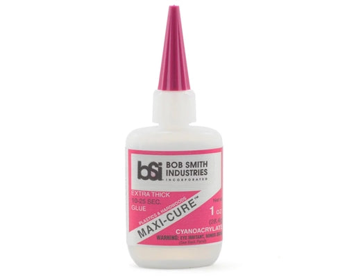 Bob Smith Industries BSI-112 Maxi-Cure Extra Thick Cyanoacrylate CA Glue 1 oz. (28.4 g) NIB