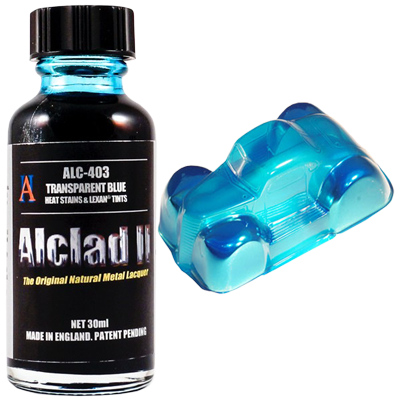 Alclad II 403 Transparent Blue Lacquer Heat Stains & Lexan Tints 30mL