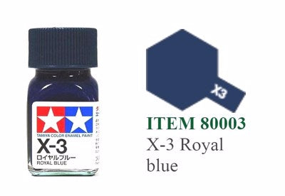 Tamiya Enamel EX-3 Royal Blue Mini Bottle 10mL (1/3oz)