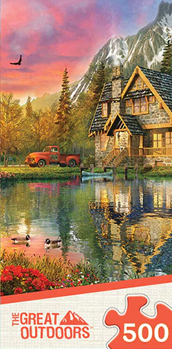 Great Outdoors - Cabin on the Lake 500pc Puzzle