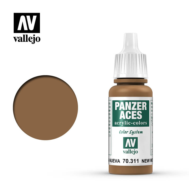 Vallejo Panzer Aces New Wood Acrylic Paint 17ml