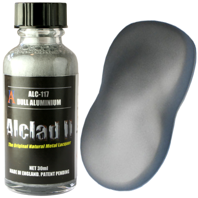 Alclad II 117 Dull Aluminum Lacquer Paint 30mL NIB