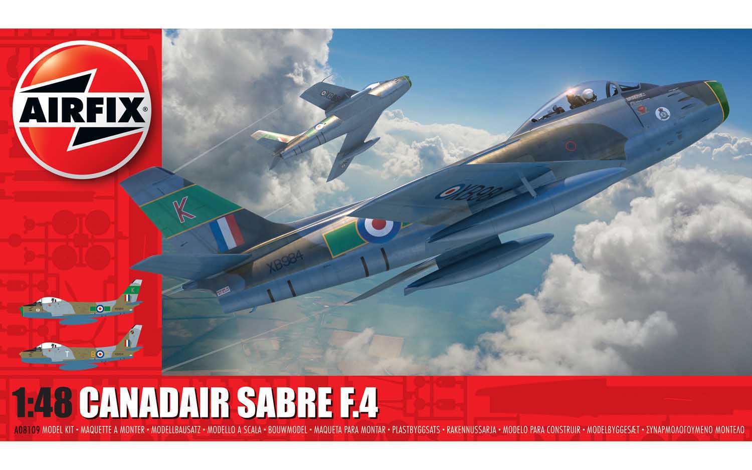 Airfix Canadair Sabre F.4 1/48 Scale Model Kit