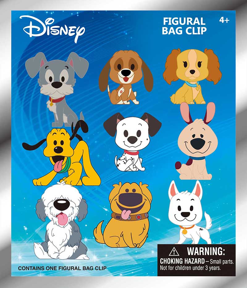 Disney Dogs Series 62 Mystery 3D Foam Bag Clip