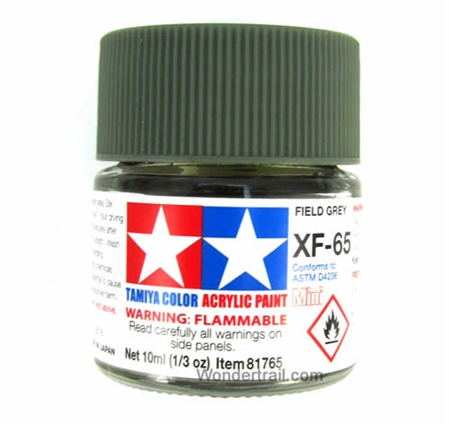 Tamiya Acrylic XF-65 Flat Field Grey Mini Bottle 10mL (1/3oz)