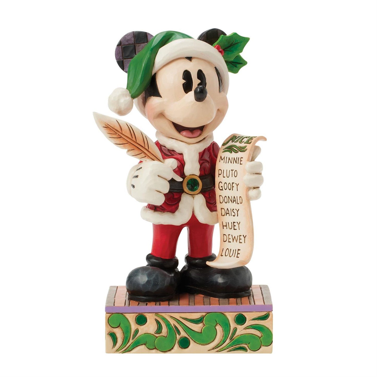 Disney Santa Mickey Mouse with List "Twenty Years of Magic" Jim Shore