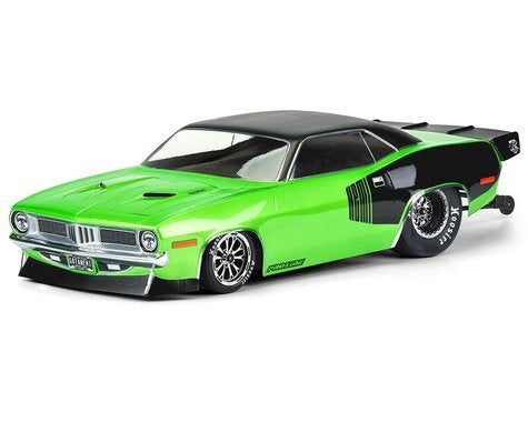 Pro-Line 3550-00 1972 Plymouth Barracuda Short Course No Prep Drag Racing Body (Clear)