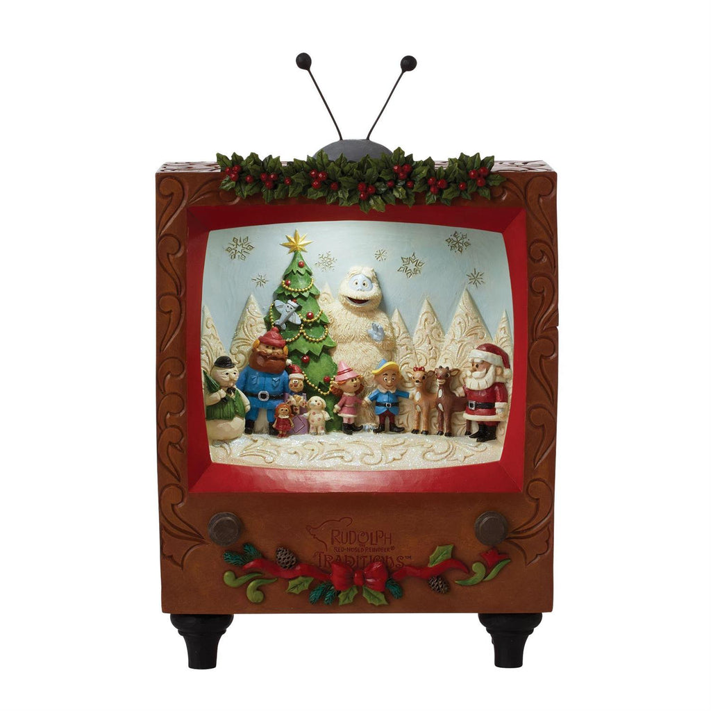 Rudolph LED Diorama TV Scene Jim Shore